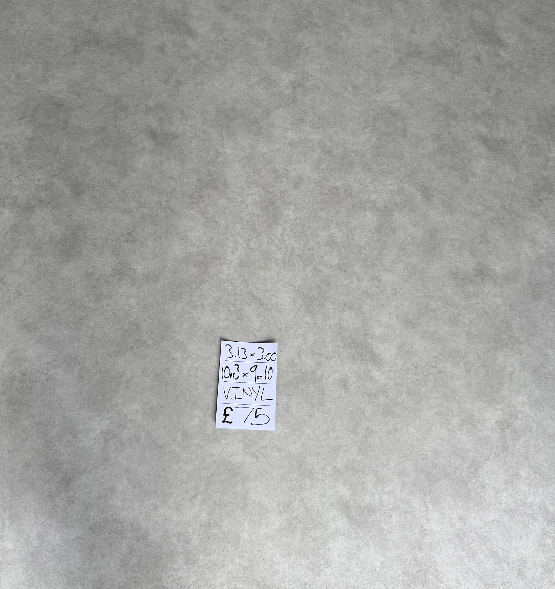 Concrete Effect Vinyl Remnant - 3.13 x 3.00